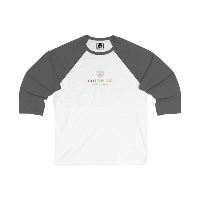 Coldplay Unisex 3/4 Sleeve Baseball Tee