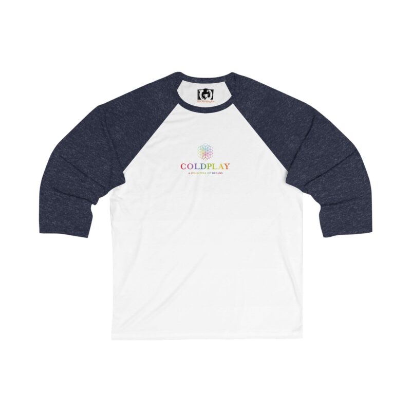 Coldplay Unisex 3/4 Sleeve Baseball Tee - Image 5