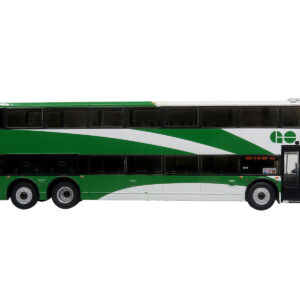 Alexander Dennis Enviro 500 Double Decker Bus "GO Transit" White and Green "North American Bus & Motorcoach Collection" Limited Edition to 504 pieces Worldwide 1/87 (HO) Diecast Model by Iconic Replicas
