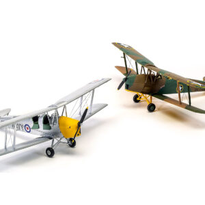 Level 2 Model Kit De Havilland Tiger Moth Aircraft with 2 Scheme Options 1/72 Plastic Model Kit by Airfix