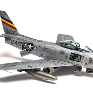 Level 2 Model Kit North American F-86F Sabre Aircraft with 2 Scheme Options 1/48 Plastic Model Kit by Airfix