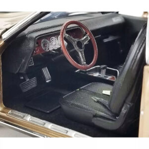 1971 Plymouth Hemi Barracuda "Super Track Pack" Gold Leaf Metallic and Matt Black with Black Vinyl Top Limited Edition to 426 pieces Worldwide 1/18 Diecast Model Car by ACME