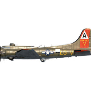 Boeing B-17G Flying Fortress Bomber Aircraft "Man O' War II 323rd Bomb Squadron 91st Bomb Group" United States Army Air Forces 1/72 Diecast Model by Air Force 1