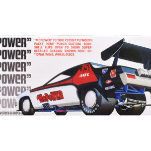 Skill 2 Model Kit Plymouth Funny Car "Mopower" 1/25 Scale Model by AMT
