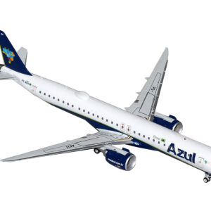 Embraer E195-E2 Commercial Aircraft "Azul Brazilian Airlines" (PS-AEH) White with Blue Tail "Gemini 200" Series 1/200 Diecast Model Airplane by GeminiJets