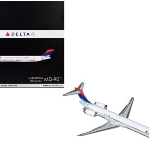 McDonnell Douglas MD-90 Commercial Aircraft "Delta Air Lines" (N910DN) White with Blue and Red Tail "Gemini 200" Series 1/200 Diecast Model Airplane by GeminiJets