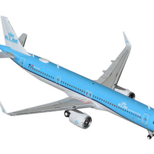 Airbus A321neo Commercial Aircraft "KLM Royal Dutch Airlines" (PH-AXA) Blue and White 1/400 Diecast Model Airplane by GeminiJets