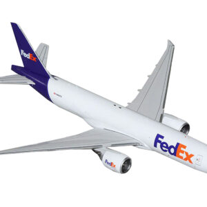 Boeing 777F Commercial Aircraft "FedEx (Federal Express)" (N895FD) White with Purple Tail 1/400 Diecast Model Airplane by GeminiJets