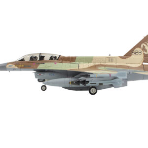 Lockheed F-16D Fighting Falcon Fighter Aircraft "628 Barak 105 Squadron The Scorpion" Israeli Air Force "Air Power Series" 1/72 Diecast Model by Hobby Master