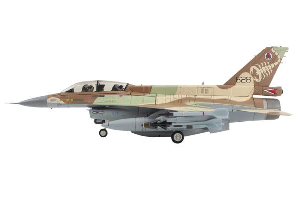 Lockheed F-16D Fighting Falcon Fighter Aircraft "628 Barak 105 Squadron The Scorpion" Israeli Air Force "Air Power Series" 1/72 Diecast Model by Hobby Master