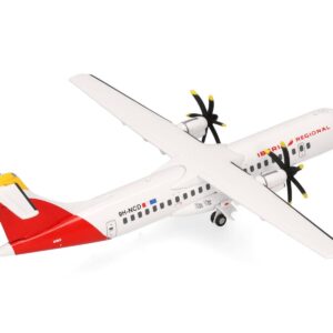 ATR 72-600 Commercial Aircraft "Iberia Regional" (9H-NCD) White with Red Tail 1/200 Diecast Model Airplane by Herpa