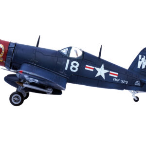 Vought F4U-4 Corsair Fighter Plane Marine Fighter Squadron 323 (VMF-323) "Death Rattlers" USS Sicily (CVE-118) (1951) 1/72 Diecast Airplane Model by Legion