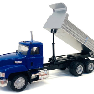 Mack Dump Truck Blue 1/87 (HO) Plastic Model Car by Promotex