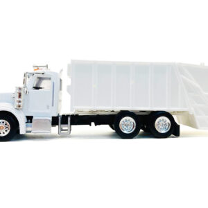 Peterbilt 367 Garbage Truck White 1/87 (HO) Plastic Model Car by Promotex
