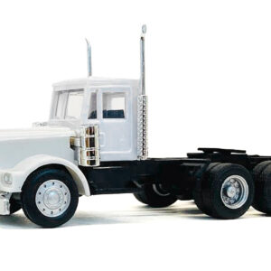 Kenworth W900 Short Day Cab White 1/87 (HO) Plastic Model Car by Promotex