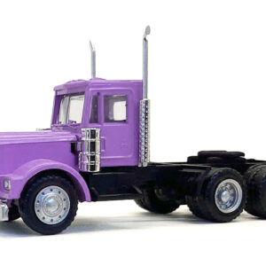 Kenworth W900 Short Day Cab Purple 1/87 (HO) Plastic Model Car by Promotex
