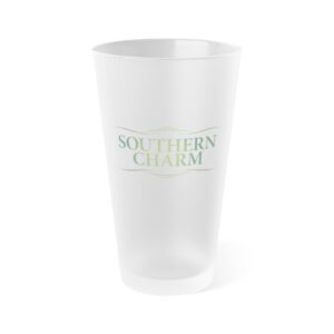 Southern Charm Frosted Pint Glass, 16oz