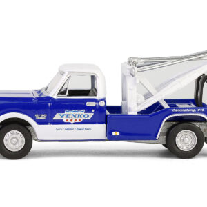 1969 Chevrolet C30 Dually Wrecker Tow Truck "Yenko" Blue with White Top "Dually Drivers" Series 15 1/64 Diecast Model Car by Greenlight