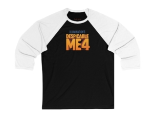Despicable Me 4 Unisex 3/4 Sleeve Baseball Tee