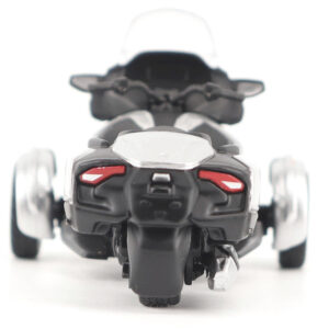 Can-Am Spyder RT 3-Wheel Motorcycle Hyper Silver Metallic with Driver Figure 1/32 Diecast Model by BRP Models