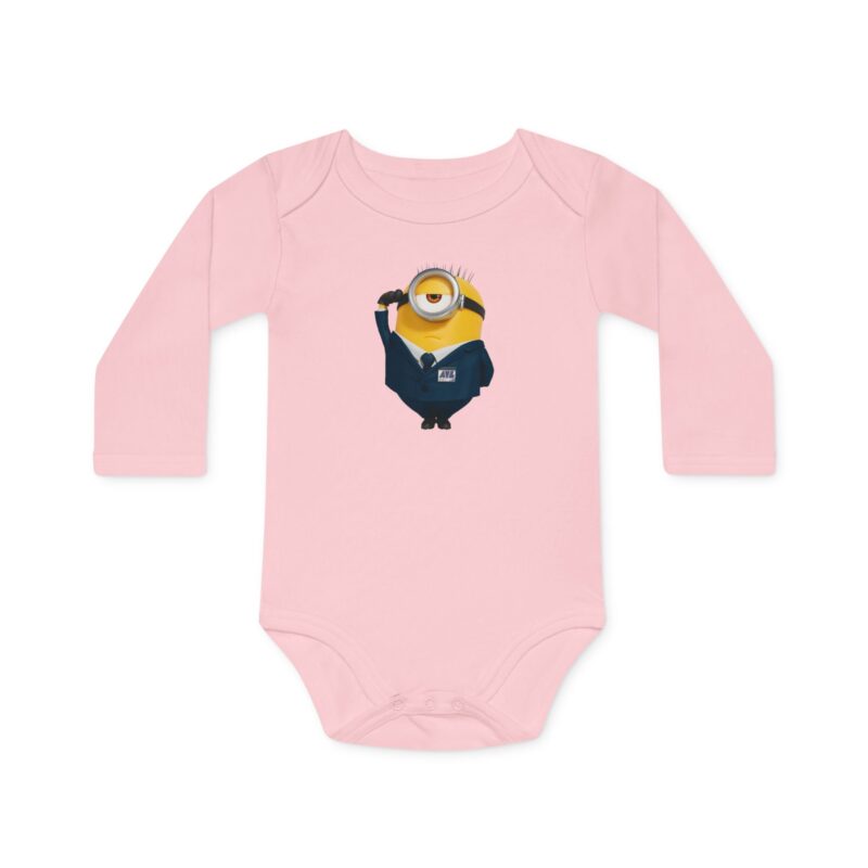 Despicable Me 4 Baby Long-Sleeve Organic Bodysuit - Image 4