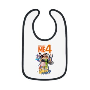 Despicable Me 4 Baby Contrast Trim Jersey Bib