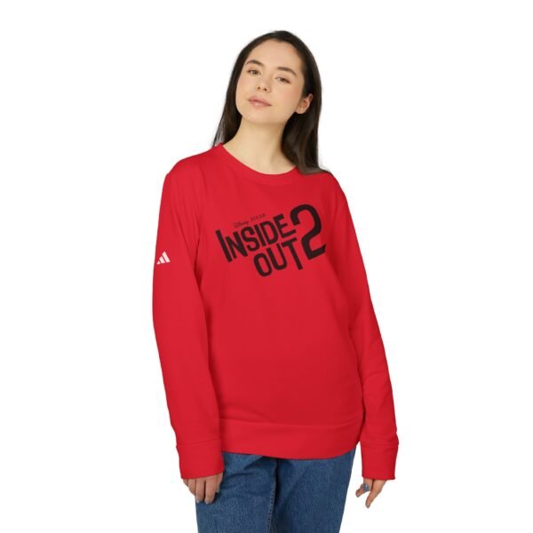 Inside Out 2 Adidas Unisex Fleece Crewneck Sweatshirt - Image 3