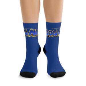 Dog Man Recycled Poly Socks