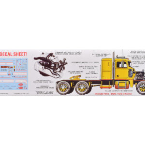 Skill 3 Model Kit Peterbilt 359 "Cross Country Hauler" 1/25 Scale Model by AMT