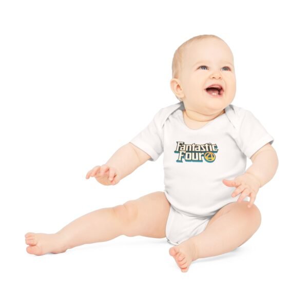 Fantastic Four Baby Organic Short Sleeve Bodysuit - Image 15