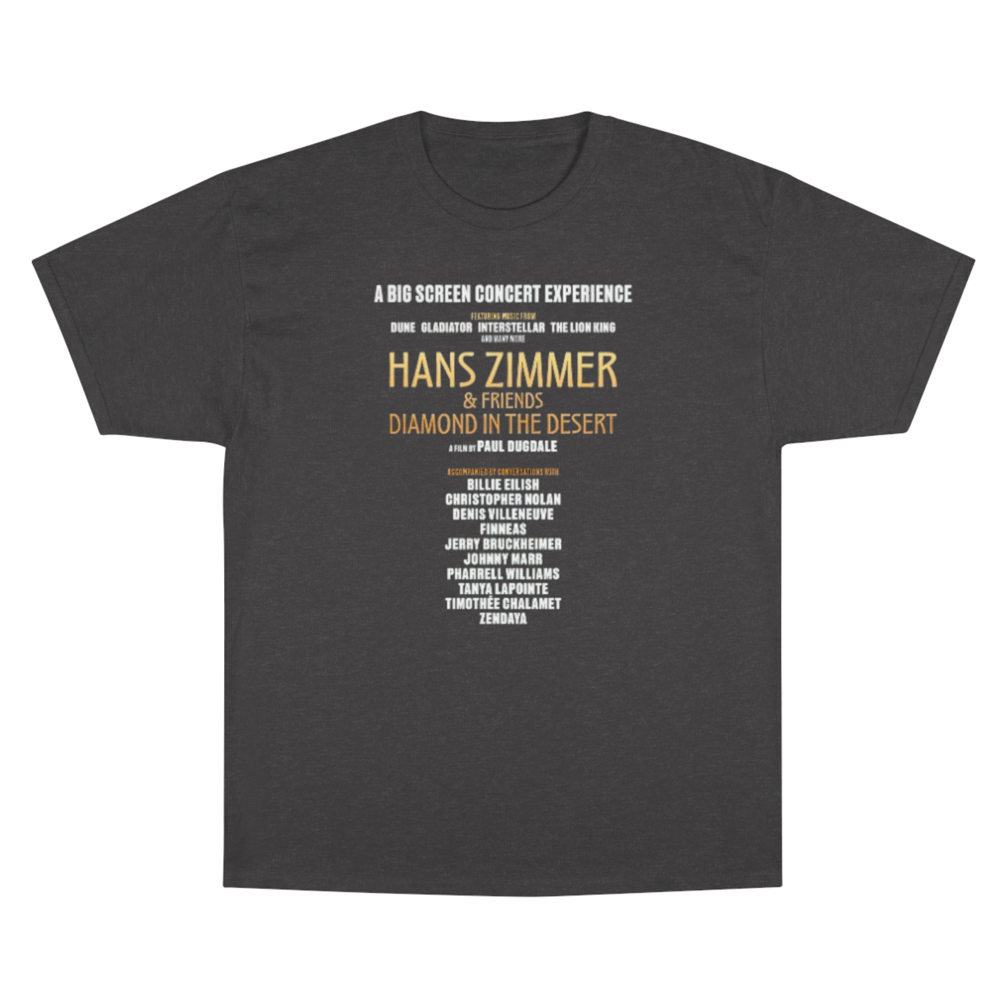 Hans Zimmer & Friends: Diamond in the Desert Champion T-Shirt - Image 5
