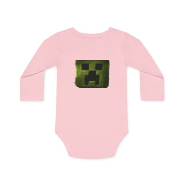 A Minecraft Movie Baby Long-Sleeve Organic Bodysuit - Image 2