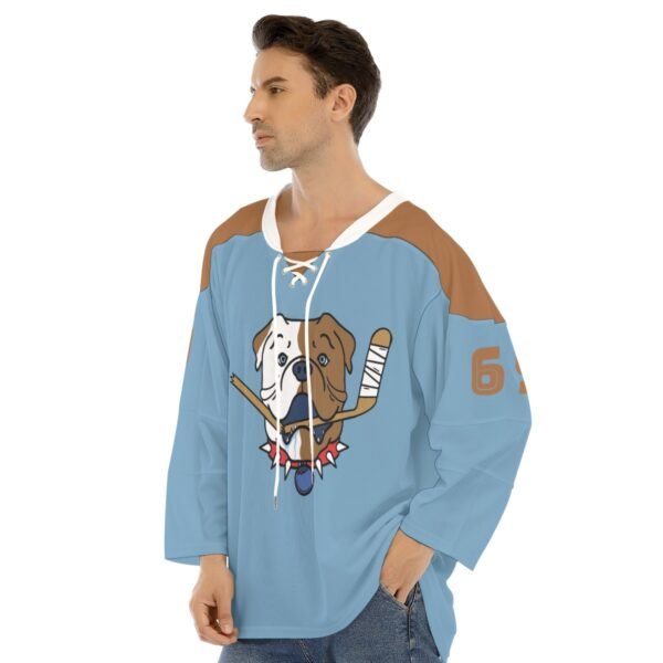 Shorsey Sudbury Blueberry Bulldogs All-Over Print Men's Hockey Jersey - Image 3