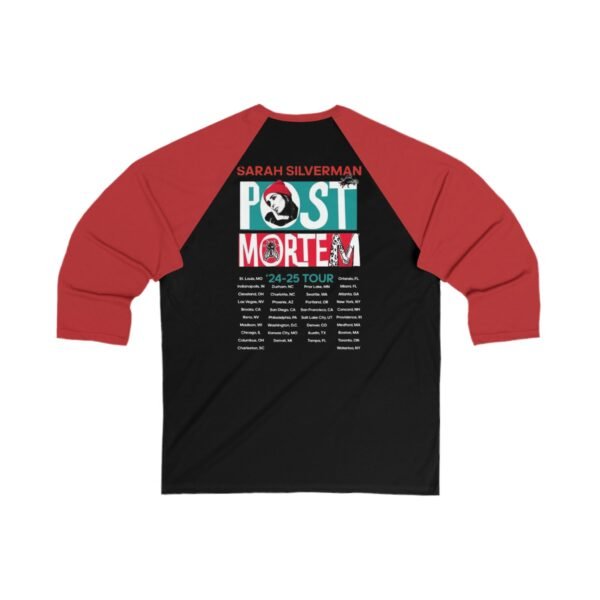 Sarah Silverman Unisex 3/4 Sleeve Baseball Tee - Image 2