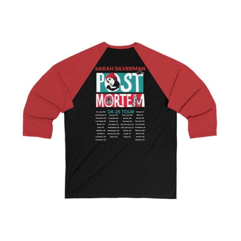 Sarah Silverman Unisex 3/4 Sleeve Baseball Tee - Image 2