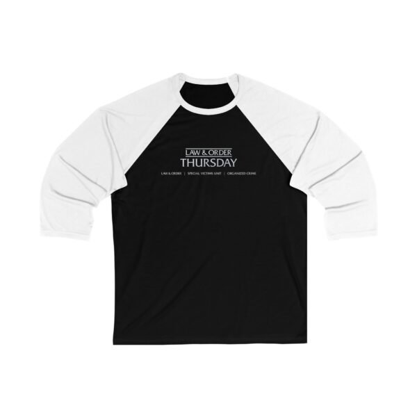 Law & Order Thursday Unisex 3/4 Sleeve Baseball Tee