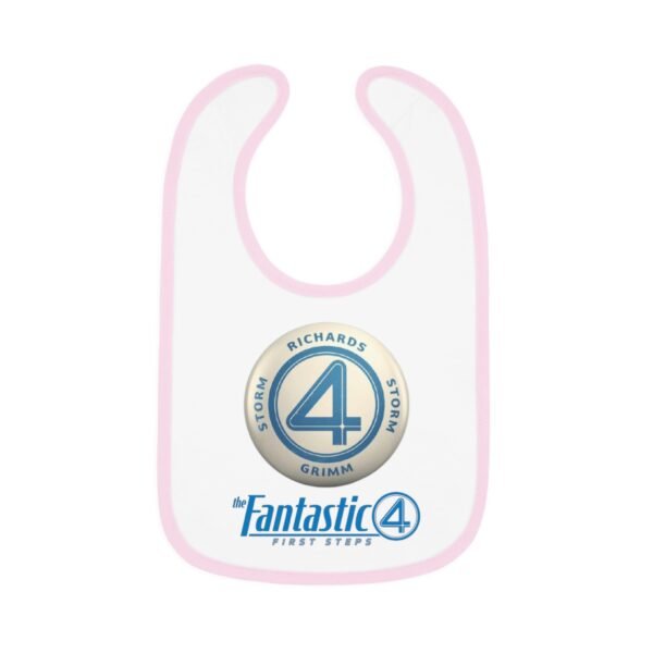 The Fantastic Four: First Steps Baby Contrast Trim Jersey Bib - Image 7