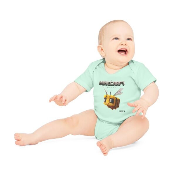 A Minecraft Movie Baby Organic Short Sleeve Bodysuit - Image 15