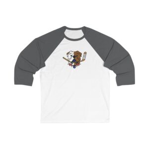 Shorsey 'Sudbury Blueberry Bulldogs' Unisex 3/4 Sleeve Baseball Tee