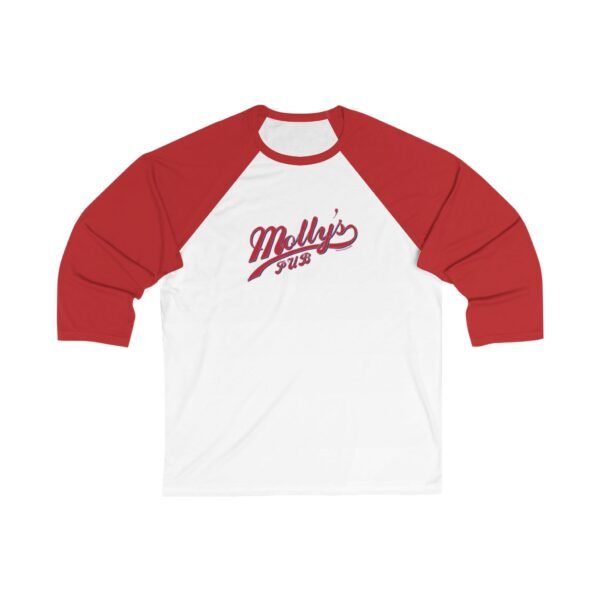 Chicago Fire Molly's Pub Unisex 3/4 Sleeve Baseball Tee - Image 3