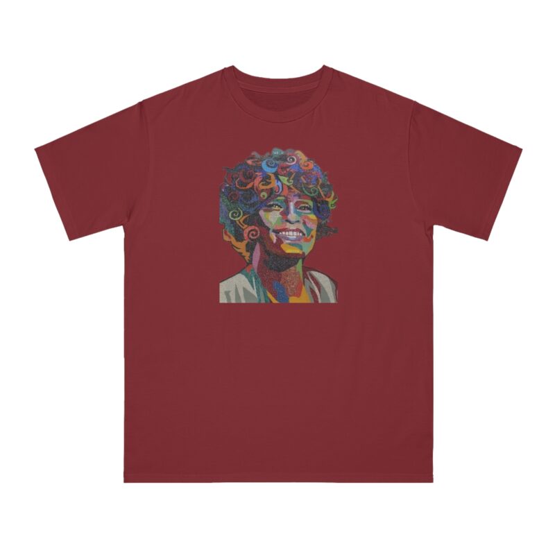 Whitney Houston Mural / Newark, NJ Organic Unisex Classic T-Shirt - Image 25