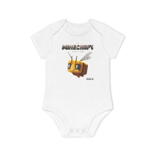 A Minecraft Movie Baby Organic Short Sleeve Bodysuit - Image 4