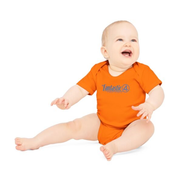 The Fantastic Four: First Steps Baby Organic Short Sleeve Bodysuit - Image 18