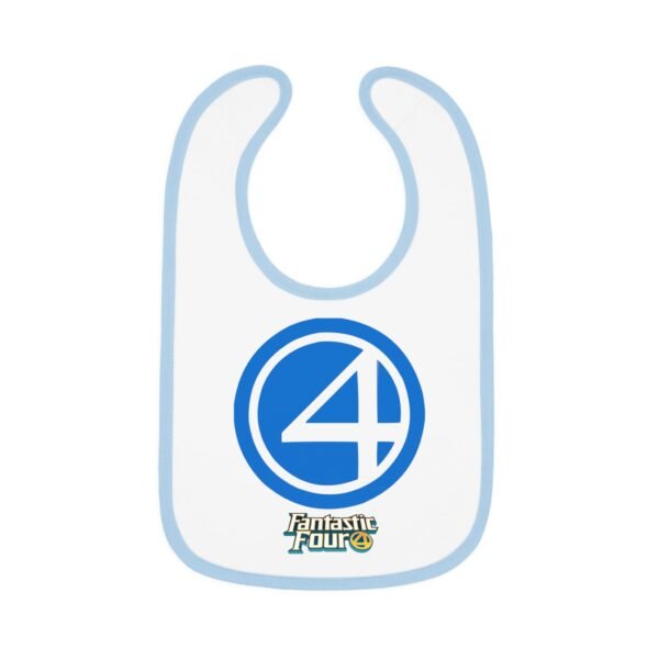 Fantastic Four Baby Contrast Trim Jersey Bib - Image 4