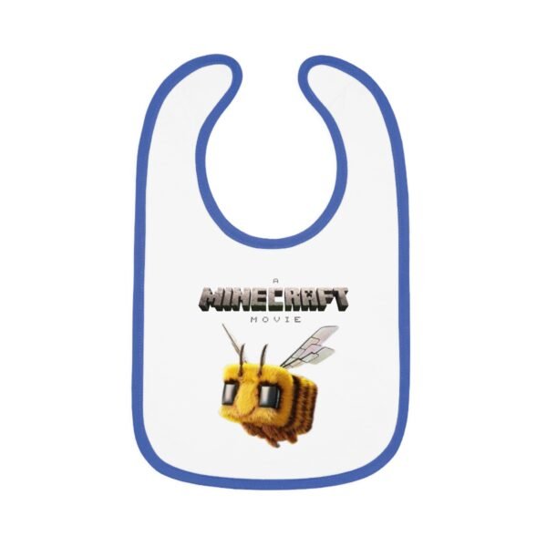 A Minecraft Movie Baby Contrast Trim Jersey Bib - Image 13