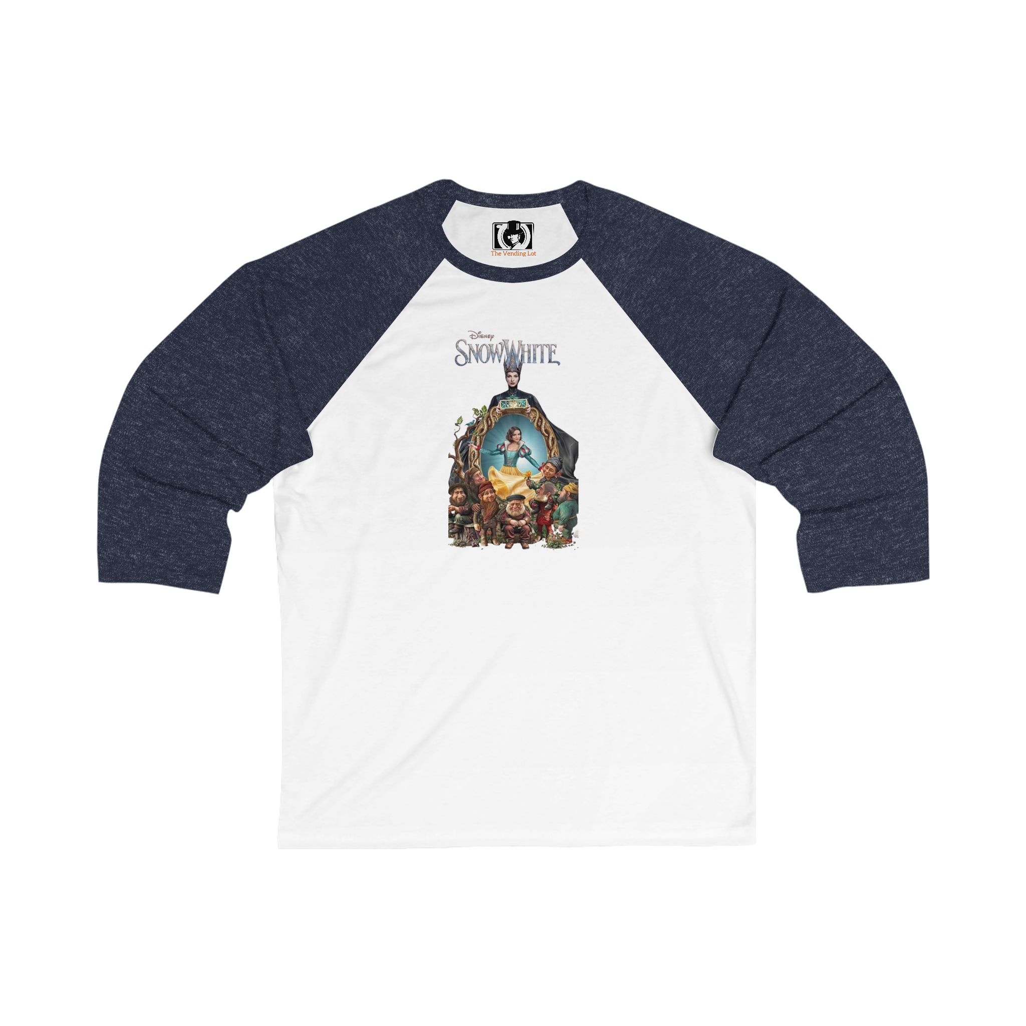 Disney's Snow White Unisex 3/4 Sleeve Baseball Tee - Image 5