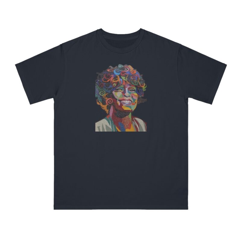 Whitney Houston Mural / Newark, NJ Organic Unisex Classic T-Shirt - Image 13