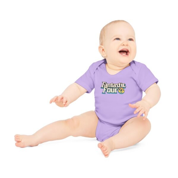 Fantastic Four Baby Organic Short Sleeve Bodysuit - Image 39