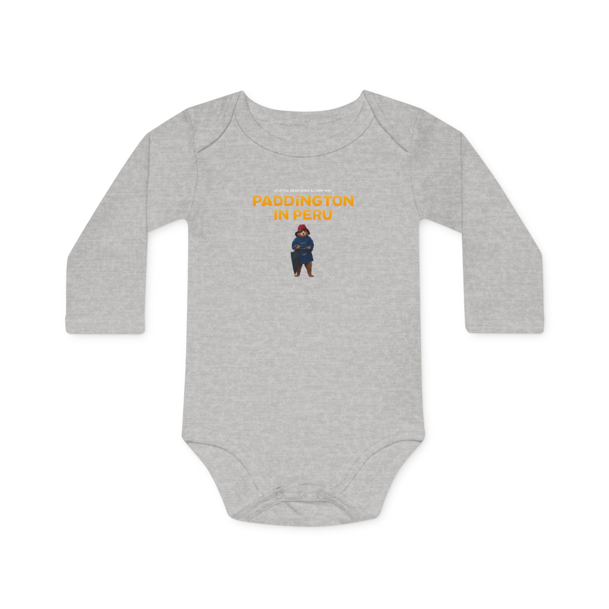 Paddington in Peru Baby Long-Sleeve Organic Bodysuit - Image 4