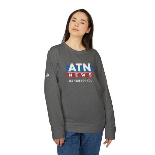 Succession Adidas Unisex Fleece Crewneck Sweatshirt - Image 3